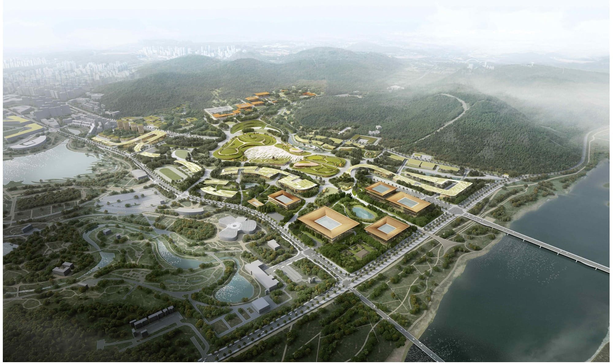 국가상징구역 국제공모 당선작 '모두가 만드는 미래' 전경