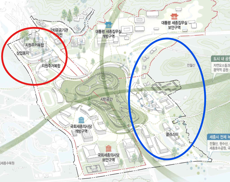 국가상징구역 지원 가능 공간