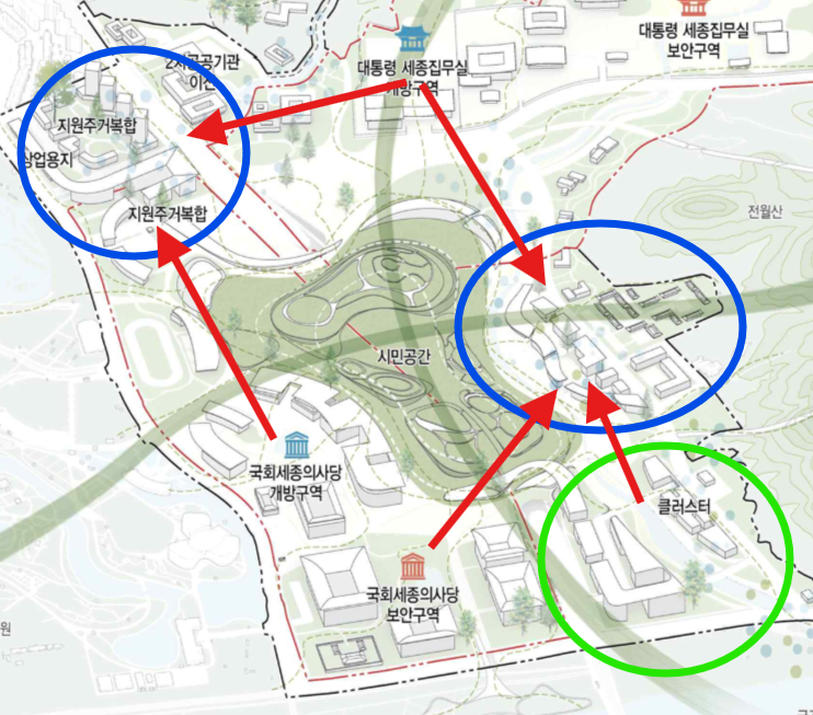 국가상징구역 내 상권 예상 지역