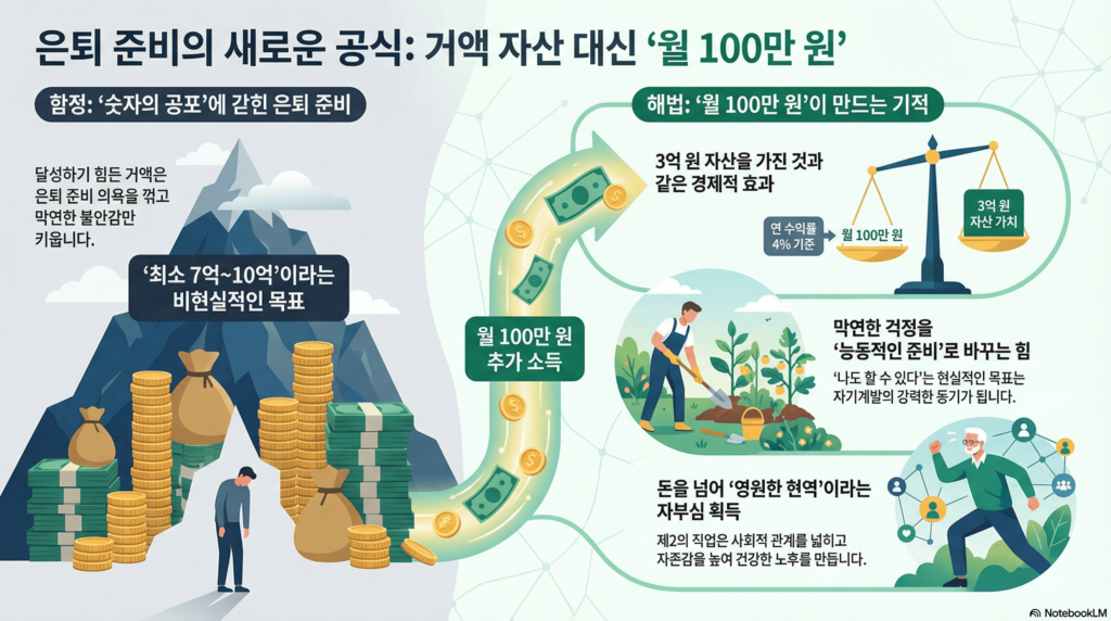 월 100만원 추가 소득 준비로 행복하고 여유로운 은퇴를 준비해보자