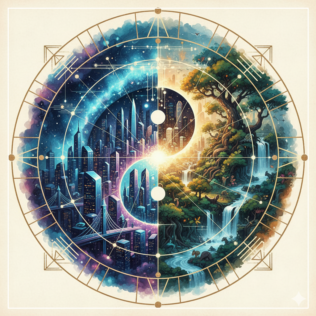 주역으로 설계하는 공생 시스템 (Google AI Studio 생성)