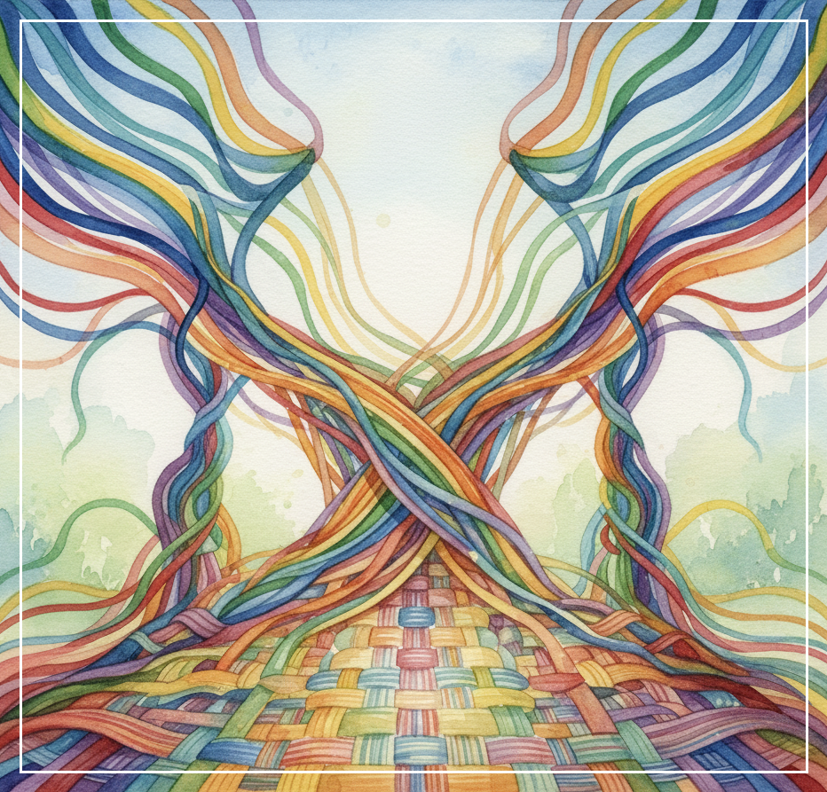 다양성은 직물처럼 서로 짜여질 때 아름다운 모습으로 나타난다 (Google AI Studio 생성)